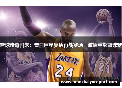篮球传奇归来：昔日巨星复活再战赛场，激情重燃篮球梦